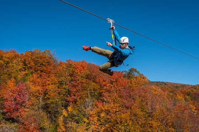 Mont Tremblant Guided Zipline Tour - The hiking and stairs between lines