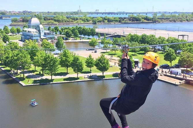 Montreal Zipline Adventure - Starting at Hangar 16 in the Old Port