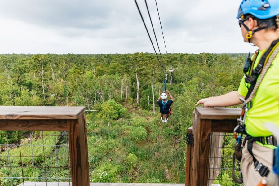 New Orleans: Swamp Zipline Tour - Five short ziplines across the swamp