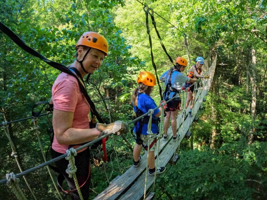 New River Gorge: TreeTops Zipline Tour - Starting at the ridge-top dock