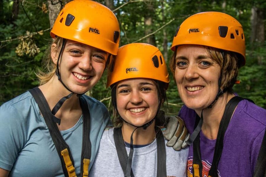 New River Gorge: TreeTops Zipline Tour - Oak, maple, and birch on the way down