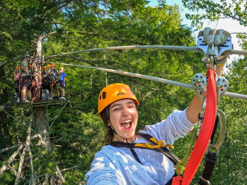 New River Gorge: TreeTops Zipline Tour - The first two ziplines build confidence