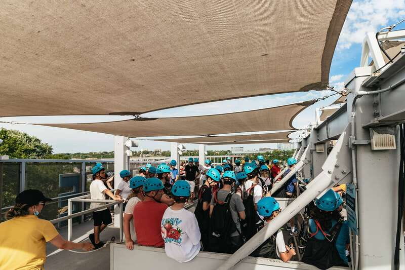 Niagara Falls, Canada: Zipline to The Falls - Harnesses, helmets, and a reassuring safety routine