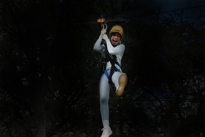 Night Zipline: 3 Zipline Adrenaline Adventure - Three ziplines after dark at Coral Crater