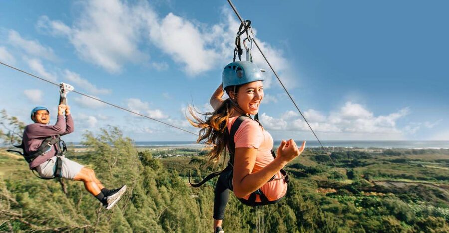 Oahu: North Shore Zip Line Adventure with ATV and Farm Tour - Rappels, bridges, and the floating staircase