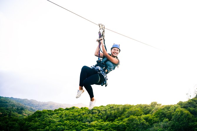 Oahu's North Shore: 8-Line Zipline Adventure - Eight ziplines, from warm-up to long run