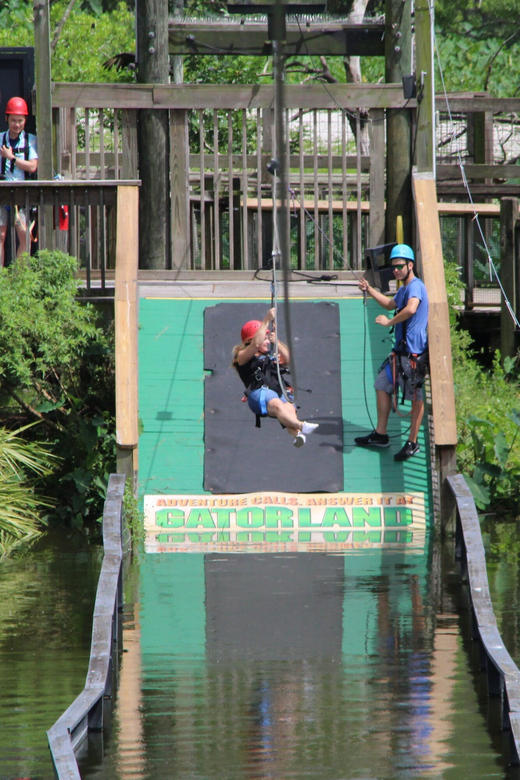 Orlando: Gatorland Zipline Adventure w/ Full-Day Park Access - The Swinging Bridge Adds a Different Challenge