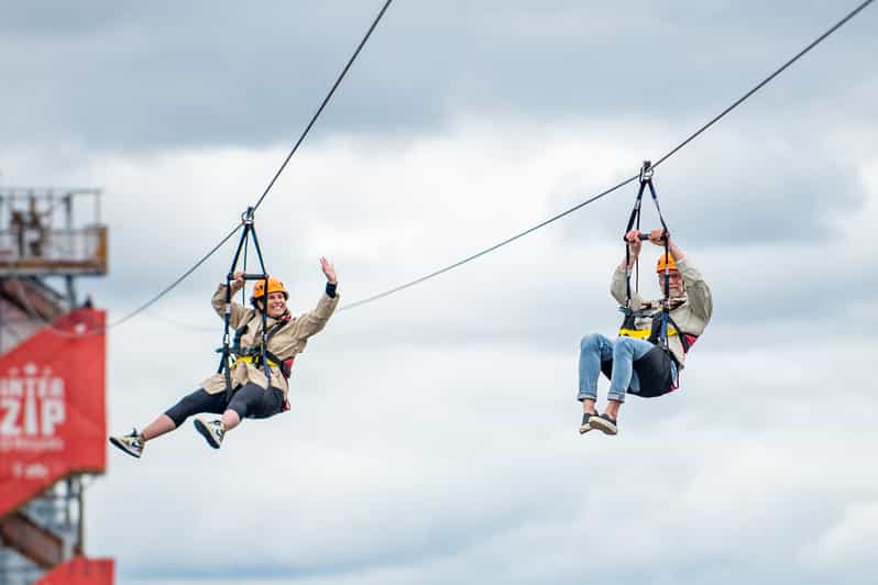 Ottawa: River Zipline Adventure - Climbing the nine-floor tower