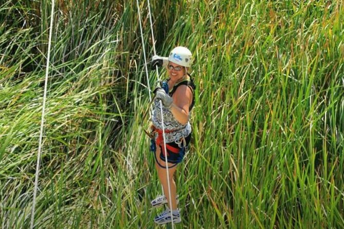Outdoor and Zipline Adventure in Baja California - Getting fitted for safety gear