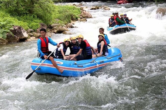 Phang Nga Tour with White Water Rafting and Zipline - Relaxing at the waterfall