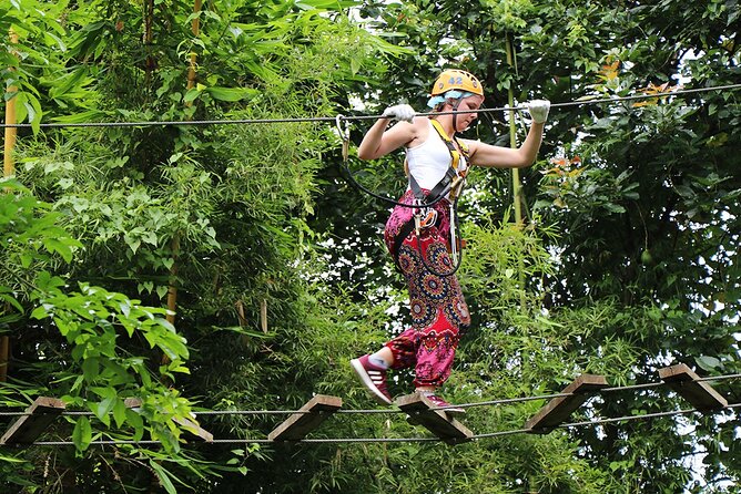 Phoenix Adventure Park Zipline, High Rope Course In Chiang Mai - The obstacles: more than a standard zip line