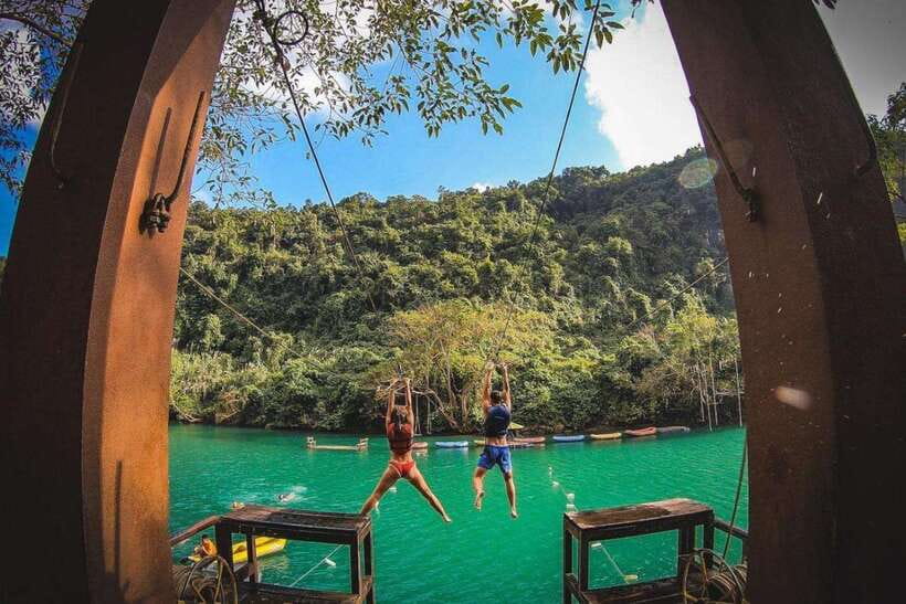 Phong Nha/Dong Hoi: Zipline Dark Cave & Phong Nha Cave Trip - Two caves, two very different moods