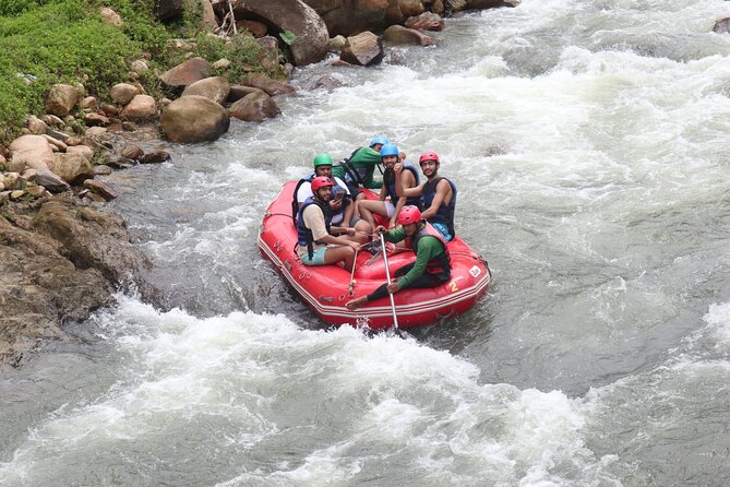 Phuket Adventure with White Water Rafting, Monkey cave and Zip Line+Optional ATV - The short zipline after the river
