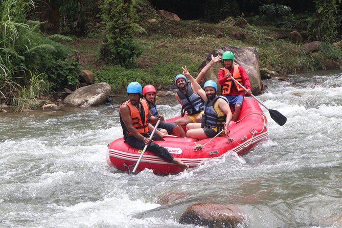 Phuket Adventure with White Water Rafting, Monkey cave and Zip Line+Optional ATV - Preparing for the 5-kilometer rafting run