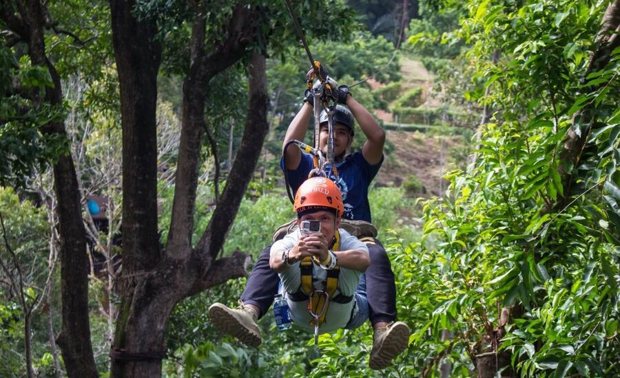 Phuket: Hanuman World Zip Line Adventure - Rappels, bridges, stairs, and the roller