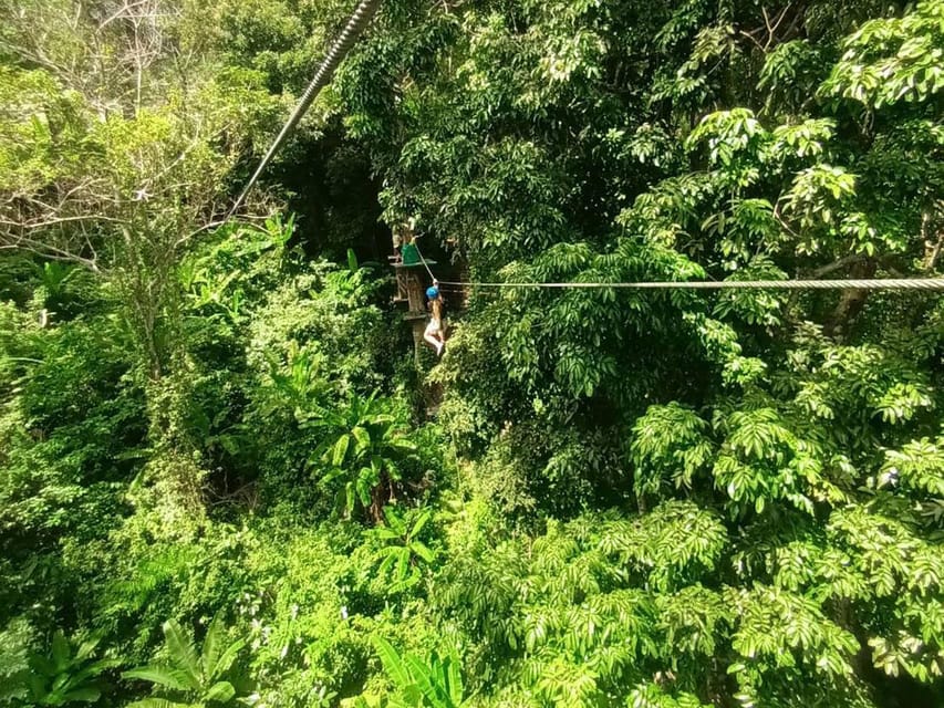 Phuket: Jungle Xtrem Adventures and Zipline Park - Getting fitted with the safety equipment