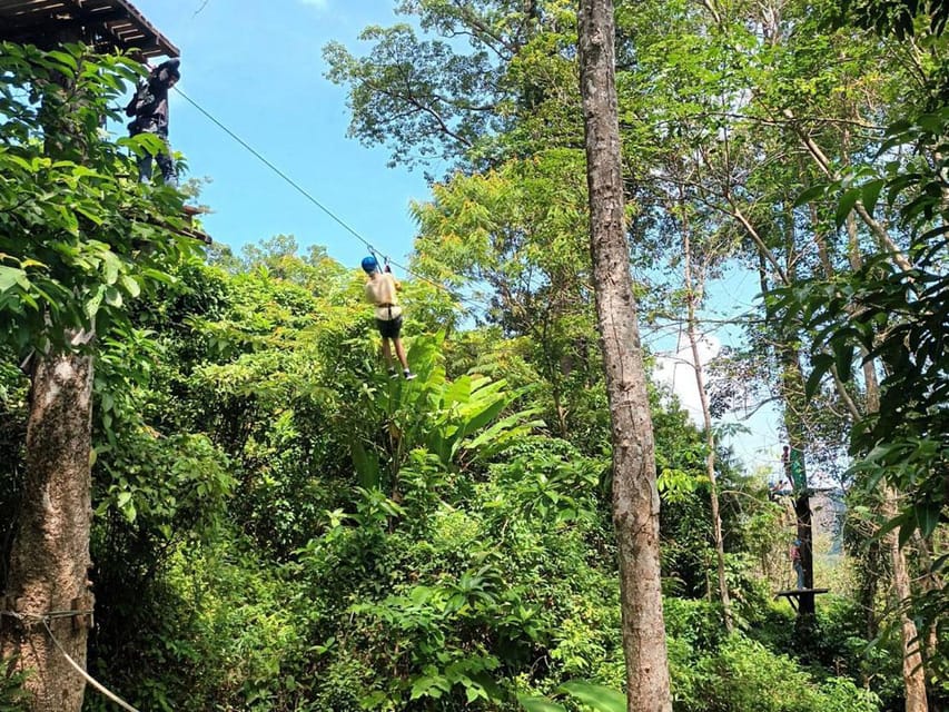 Phuket: Jungle Xtrem Adventures and Zipline Park - The ziplines and free jump