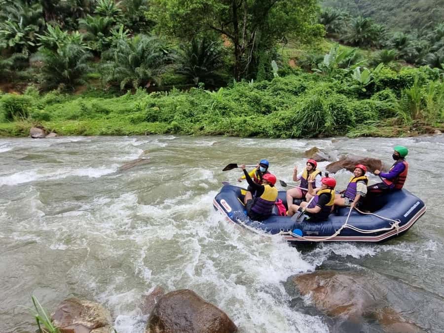 Phuket: Monkey Cave, Water Rafting, Zipline with ATV Option - A long morning road to Suwan Kuha Temple