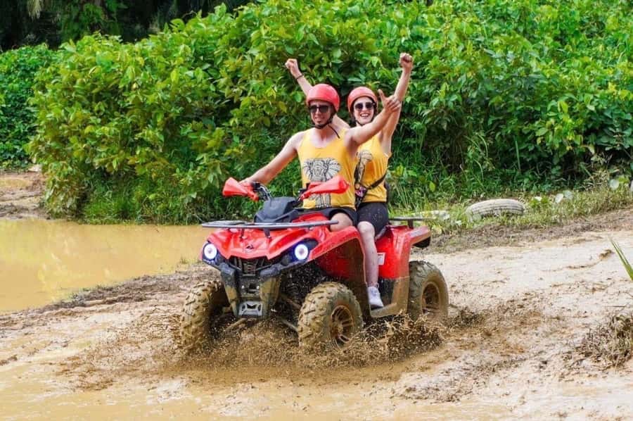 Phuket: Old Town + ATV 30Min Zipline 15Pform + Night Market - The ATV ride gives the day its first jolt
