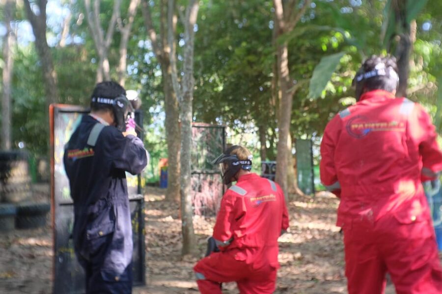 Phuket: Paintball, ATV & Zipline Adventure Combined Package - The briefing, uniform, and first paintball round
