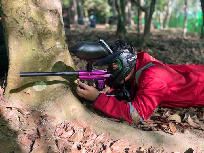 Phuket: Paintball, ATV & Zipline Adventure Combined Package - Ziplining above the trees