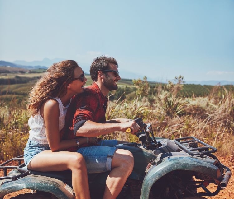 Phuket: Private ATV, Zipline & Phuket City Tour - Ao Sane Beach for food and a swim