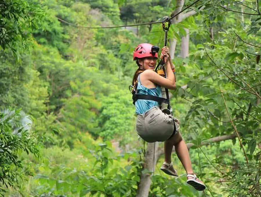 Phuket Skyline Adventure Ziplines - The zipline, swing, and luge sequence