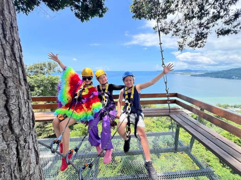 Phuket: Skyline Flying Zipline by the Sea Experience - Bridges, spiral stairs, and the rhythm of the course