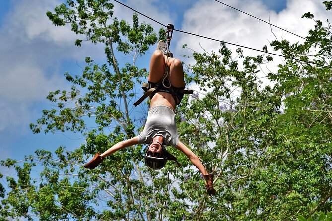 Playa del Carmen Maya Adrenaline Day ATV Zipline and Cenote - The Zipline Circuit Above the Trees