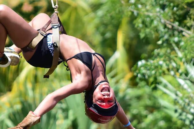 Playa del Carmen Maya Adrenaline Day ATV Zipline and Cenote - Cooling Off in the Artificial Cenote