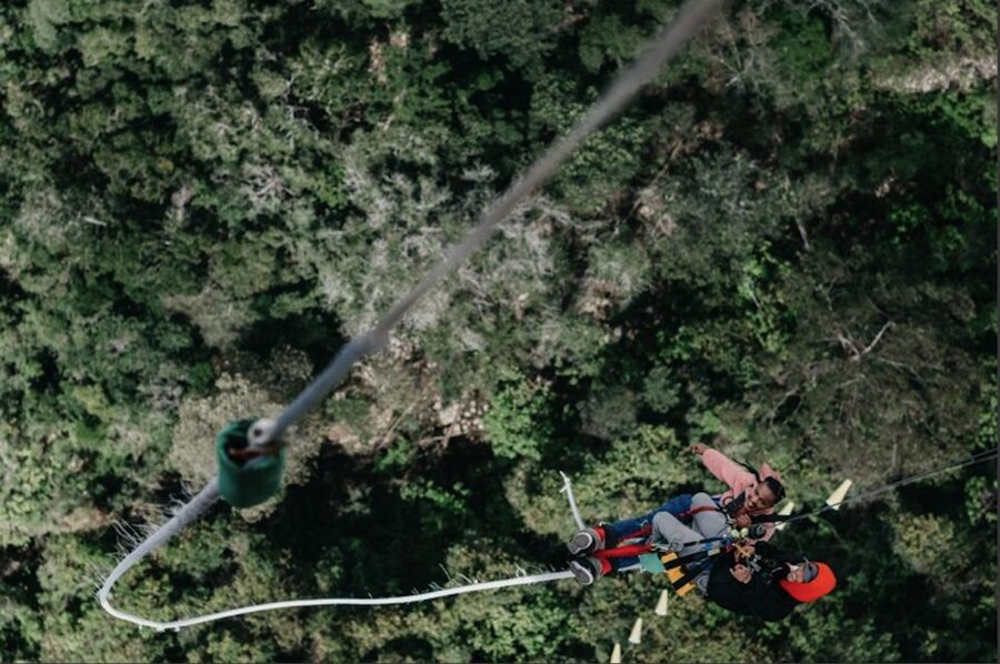 Plettenberg Bay: Bungee Jumping with Zipline and Sky Walk - The zipline turns waiting into part of the event
