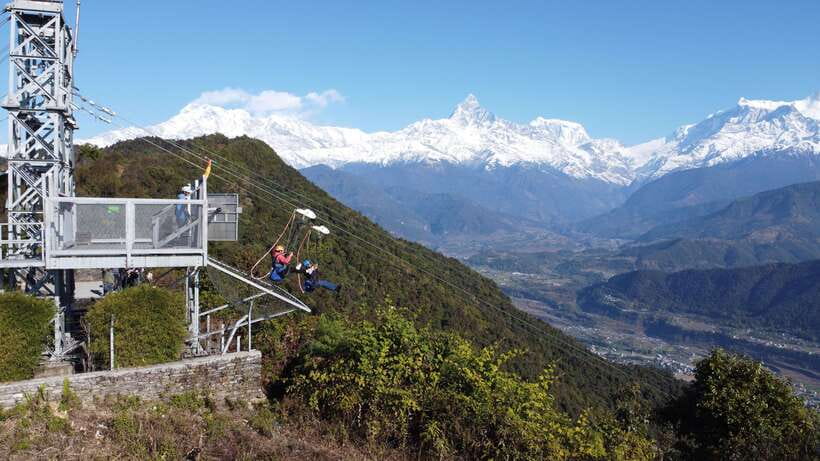 Pokhara: Experience The World's Steepest Zipline - Getting from Lakeside to the launch site