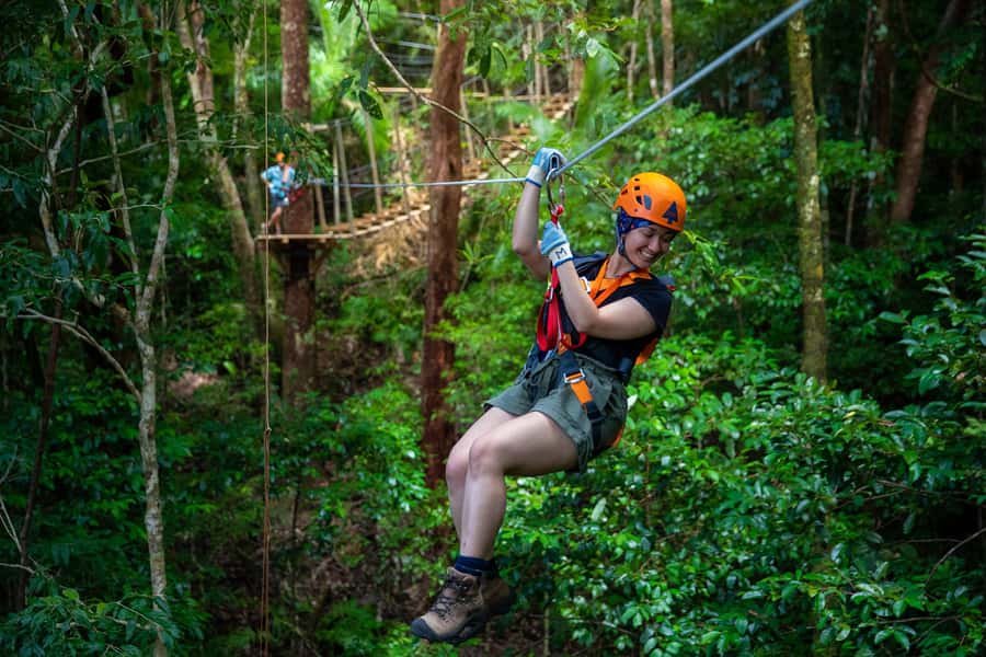 Port Douglas: Daintree Rainforest Canopy Ziplining Tour - Learning the ropes above the rainforest