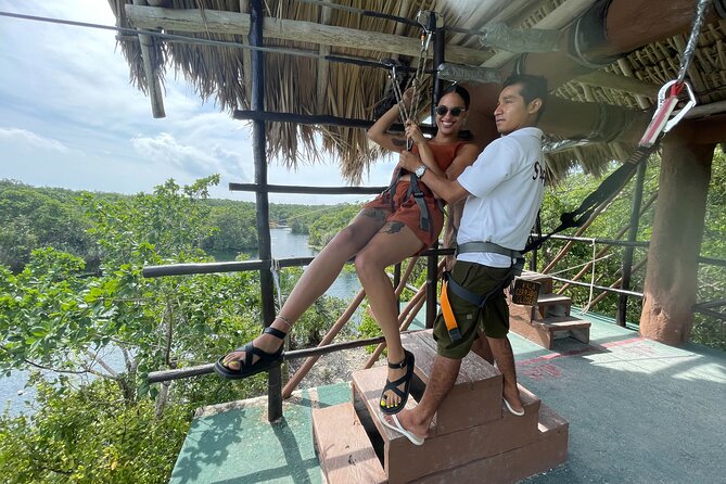 Private Tour Tankah 3 Zip Lines 3 Cenotes Canoe Snorkel Community - Canoeing and snorkeling keep the water stops varied