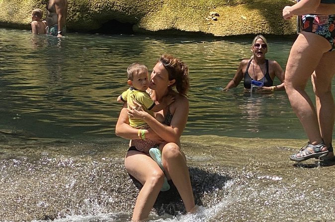 Private YS Falls and Zipline Tour from Montego Bay - Swimming, rope swings, and high jumps at YS Falls
