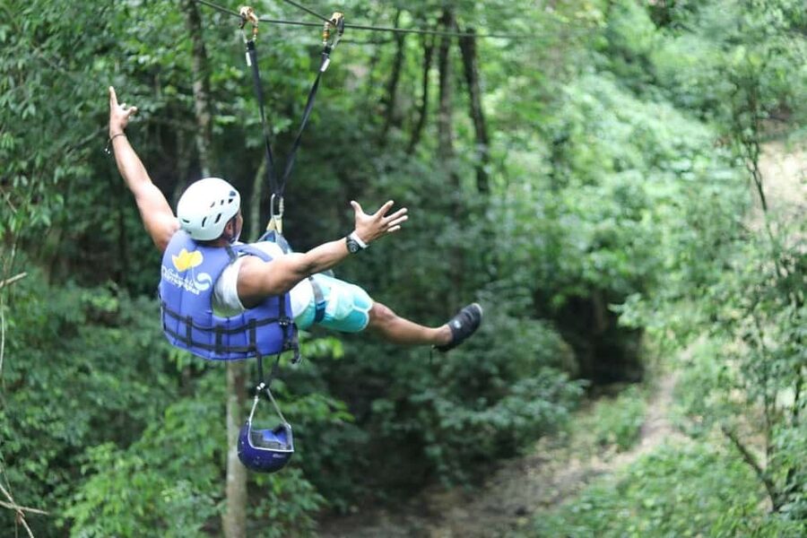 Puerto Plata/Amber Cove: Zipline and Waterfalls with Lunch - A Busy Adventure With Different Fitness Levels