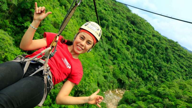 Puerto Vallarta: Canopy River Zip Line Tour with Mule Ride - The river dip and the switch to a slower pace