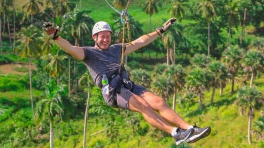 Punta Cana: Zip Line Adventure with Suspension Bridge - Safety briefing and the carbon fiber setup