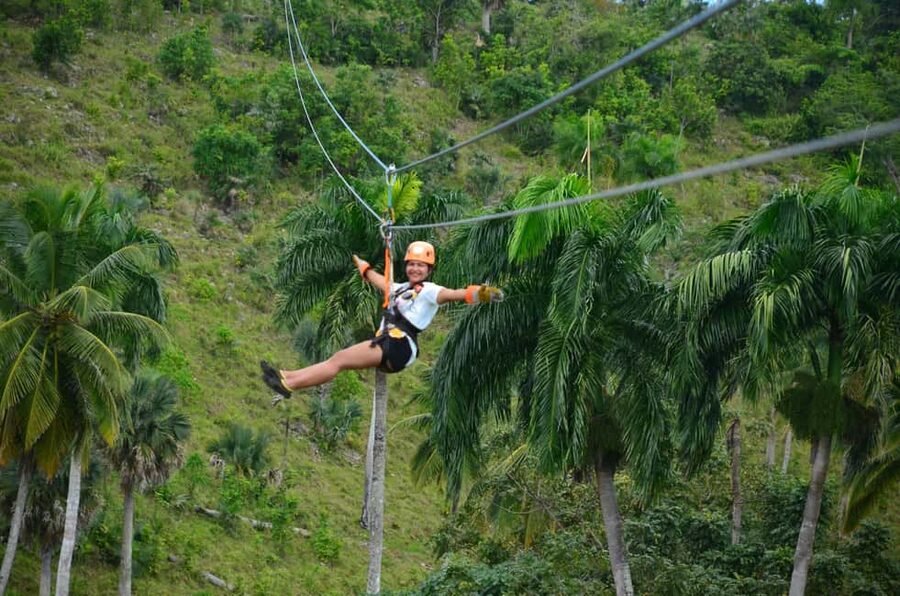 Punta Cana: Zip Line Adventure with Suspension Bridge - Crossing the suspension bridge