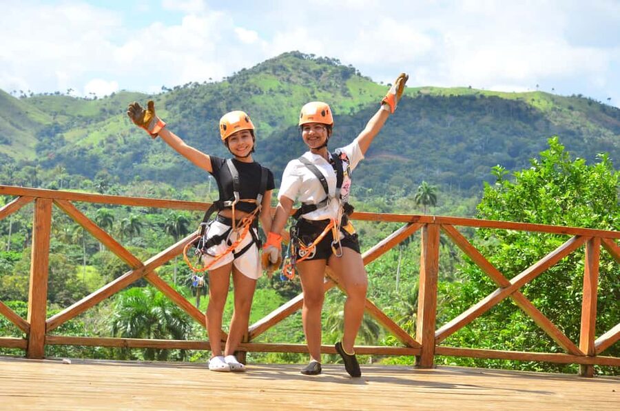 Punta Cana: Zip Line Adventure with Suspension Bridge - The 30-minute pause and refreshments