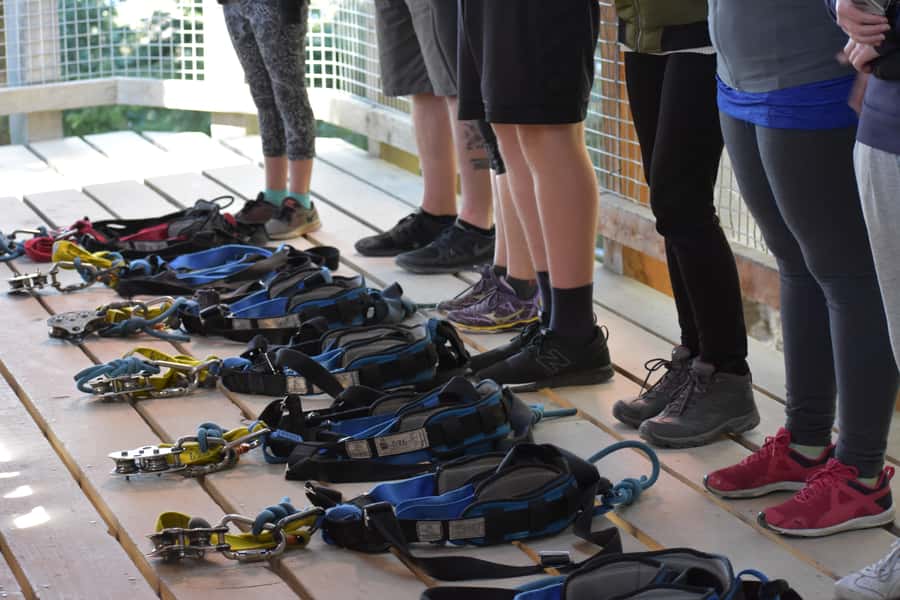 Queenstown: 1-Hour Zipline Tour with 2-Lines & 21-Meter Drop - Getting ready for two treetop zip lines