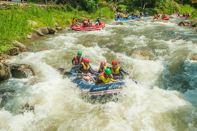 Rafting 5.5 km., Zipline, ATV 30 Min., Suvankhuha Temple. - Swimming and resting at the waterfall