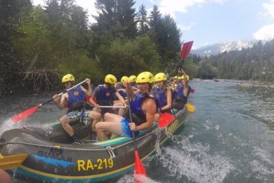 Rafting and zipline in Bled Slovenia