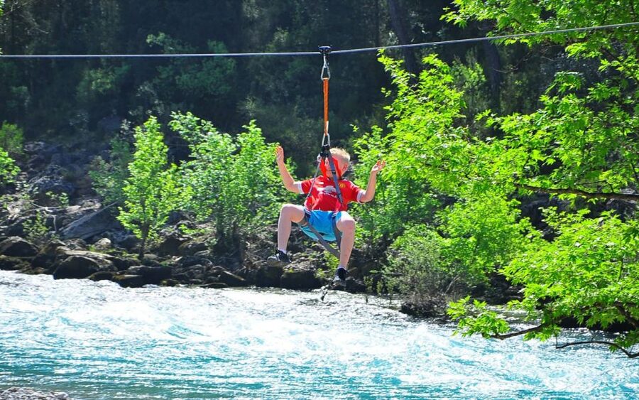 Rafting, Canyoning & Zipline, : 3-in-1 Adrenaline Tour - Two zipline runs above the river