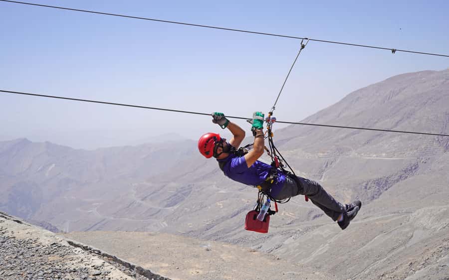 Ras al-Khaimah: Jais Sky Tour Zipline Adventure - What the six zipline sections feel like