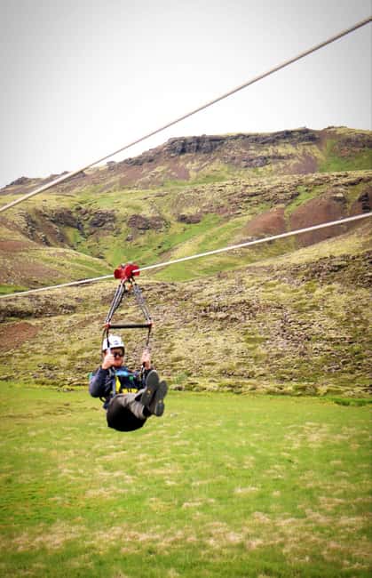 Reykjavik: Mega Zipline Adventure - Flying One Kilometer Above Hveragerði