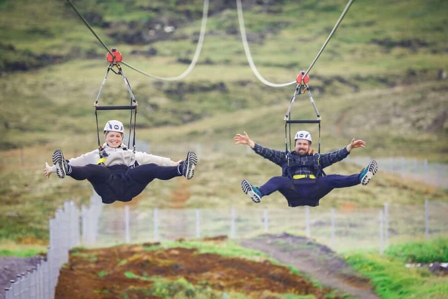 Reykjavik: Mega Zipline Adventure - Reaching the Kambar Plateau From Reykjavík