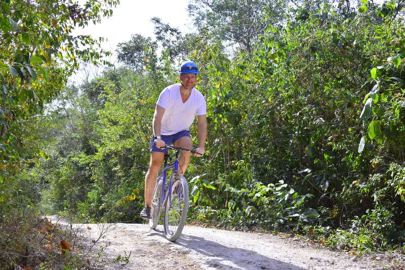 Rio Secreto Nature Reserve: Bicycle, Rappel & Ziplines Tour - The jungle bike ride is gentle and short