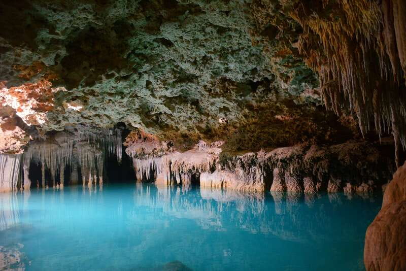 Rio Secreto Nature Reserve: Bicycle, Rappel & Ziplines Tour - Rappel toward Xibalbá