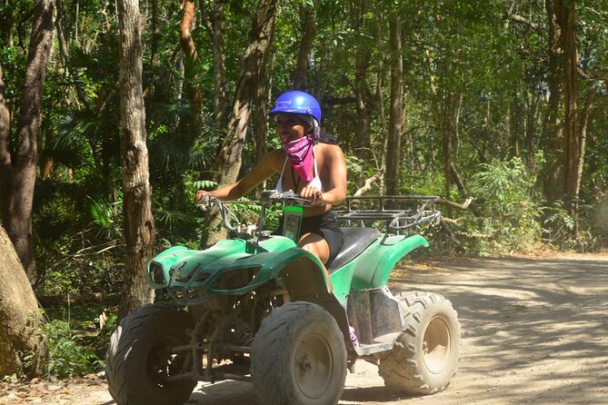 Riviera Maya Jungle Half-Day Tour: ATV, Ziplines, Cenote Swim, Rappel - The cenote swim is the real reward